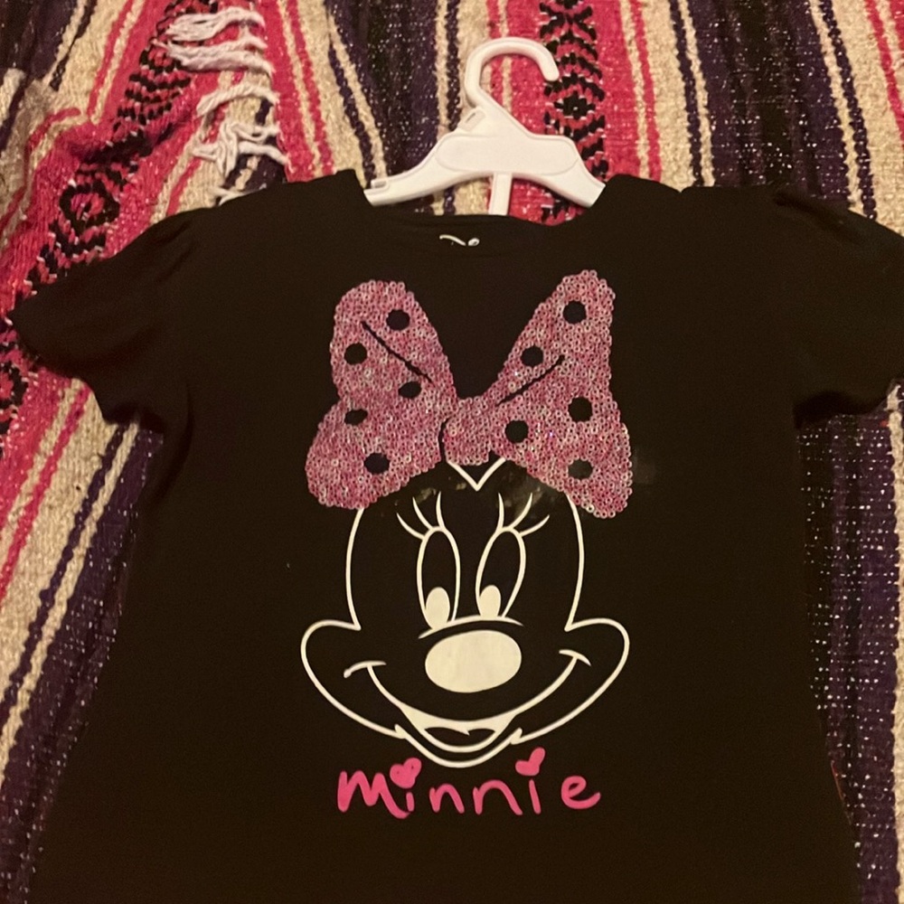 Disney Minnie Mouse Black T-Shirt for Kids